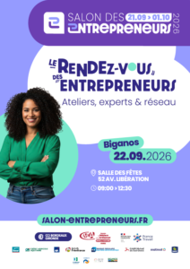 Salon des Entrepreneurs à Biganos le 22 septembre 2026 - Affiche