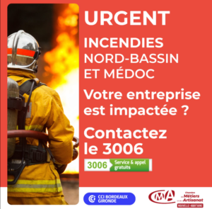 Cellule de soutien aux entreprises impactées par les incendies au 3006