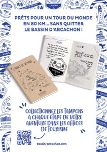 Le tour du monde en 80 km sans quitter le Bassin d'Arcachon - Lanton - SIBA - Affiche