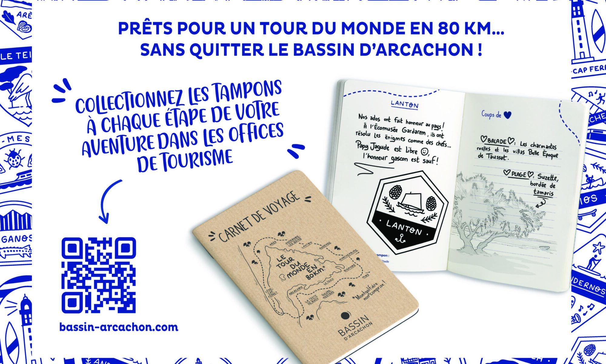 Le tour du monde en 80 km sans quitter le Bassin d'Arcachon - Lanton - SIBA - Vignette