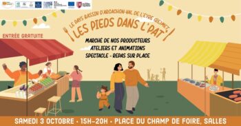Les pieds dans l'PAT - Samedi 3 octobre 2026 de 15h à 20h à Salles - Visuel Bandeau