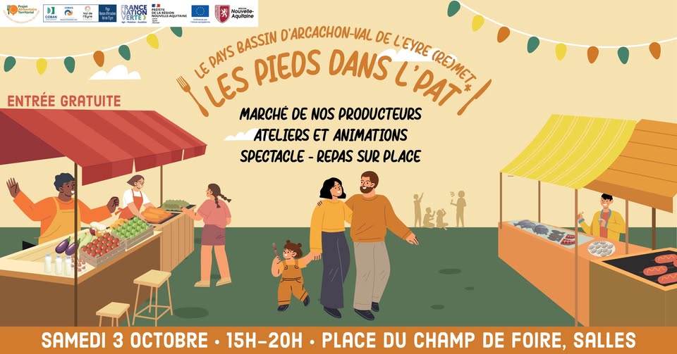 Les pieds dans l'PAT - Samedi 3 octobre 2026 de 15h à 20h à Salles - Visuel Bandeau