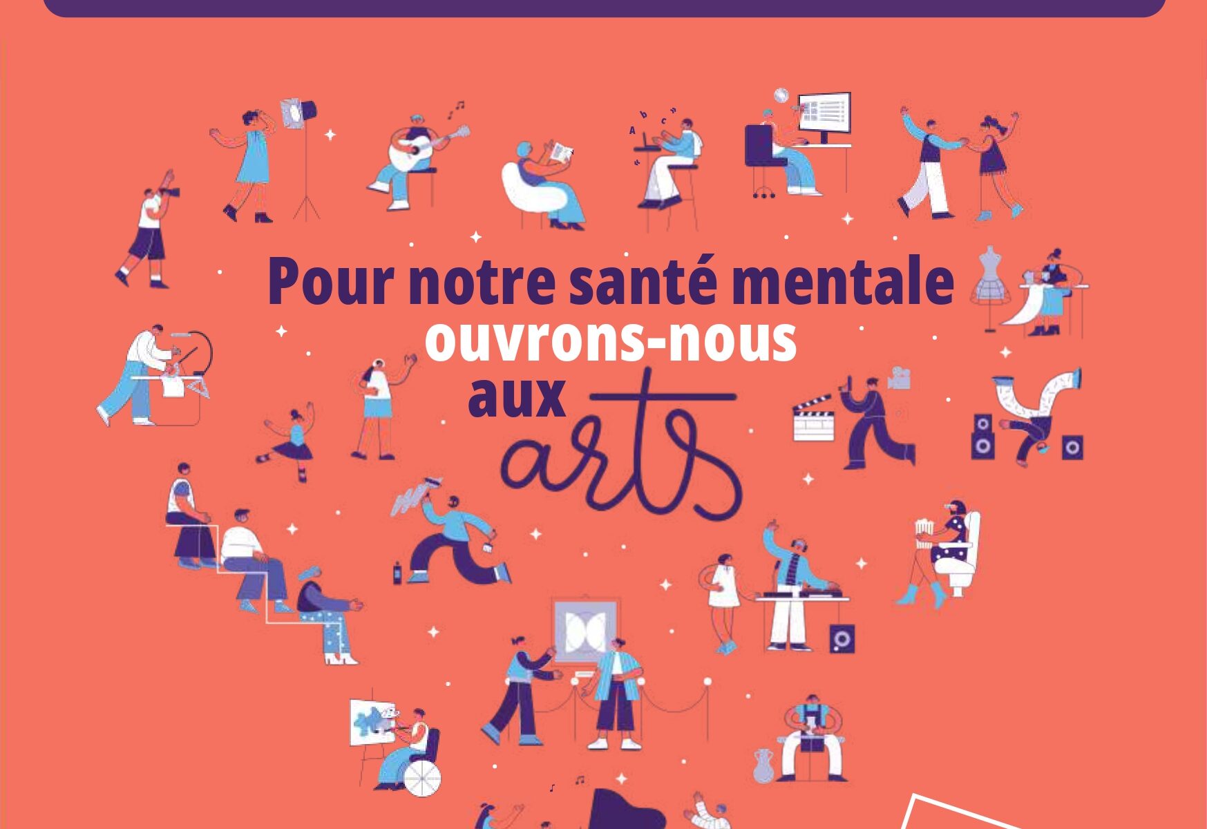 Affiche 2026 des Semaines d'Information sur la Santé Mentale (SISM) du lundi 5 au dimanche 18 octobre 2026 - 4e édition avec le Pays Bassin d’Arcachon-Val de l’Eyre