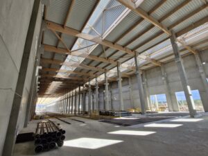 Visite par BORDEAUX METROPOLE et la COBAN du chantier du Site de Maintenance et de Remisage (SMR) de LISEA à Marcheprime le 20 octobre 2026