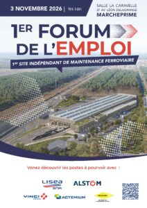 1er Forum de l'Emploi du SMR Liséa à la salle La Caravelle à Marcheprime le mardi 3 novembre 2026 de 9h à 14h - Affiche