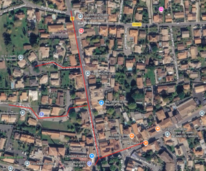 Plan de la COUPURE Eau potable rue du Générale de Gaulle à Arès DE NUIT du mardi 3 au mercredi 4 novembre 2026 de 22h à 3h
